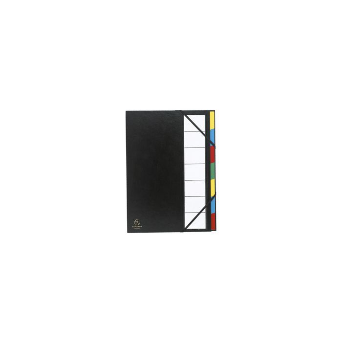 EXACOMPTA Trieur Harmonika, PP, 7 compartiments, noir