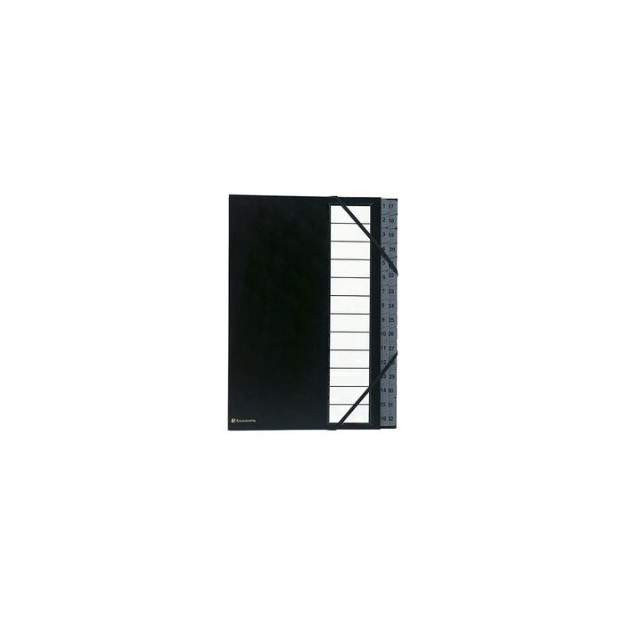 EXACOMPTA Trieur Ordonator, 1-32, A4, 32 compartiments, noir