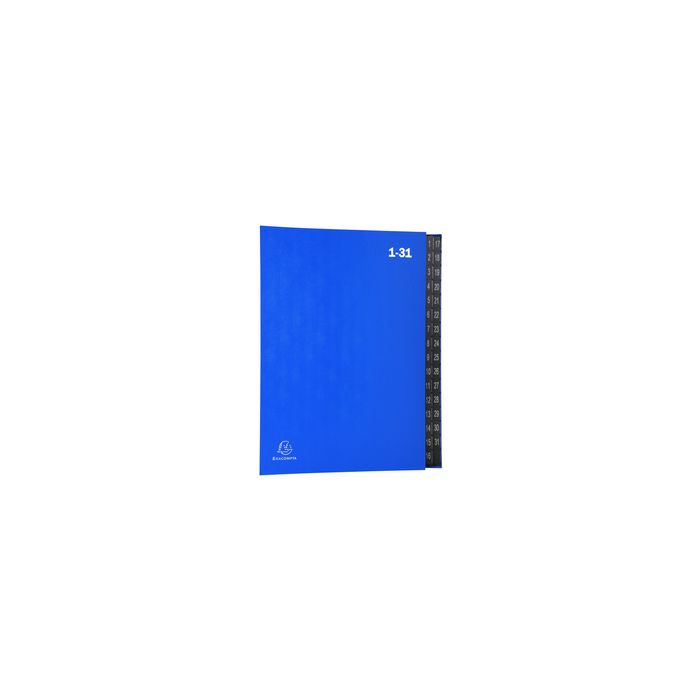 EXACOMPTA Trieur numérique, A4, 1-31, 32 compartiments, bleu