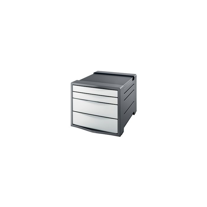 Esselte Module de classement Europost, 4 tiroirs, gris/blanc