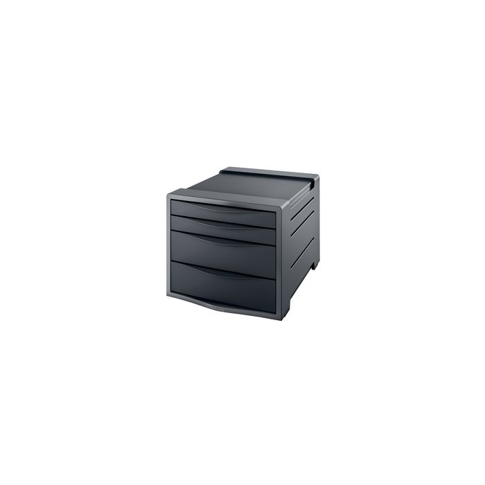 Esselte Module de classement Europost, 4 tiroirs, gris /noir