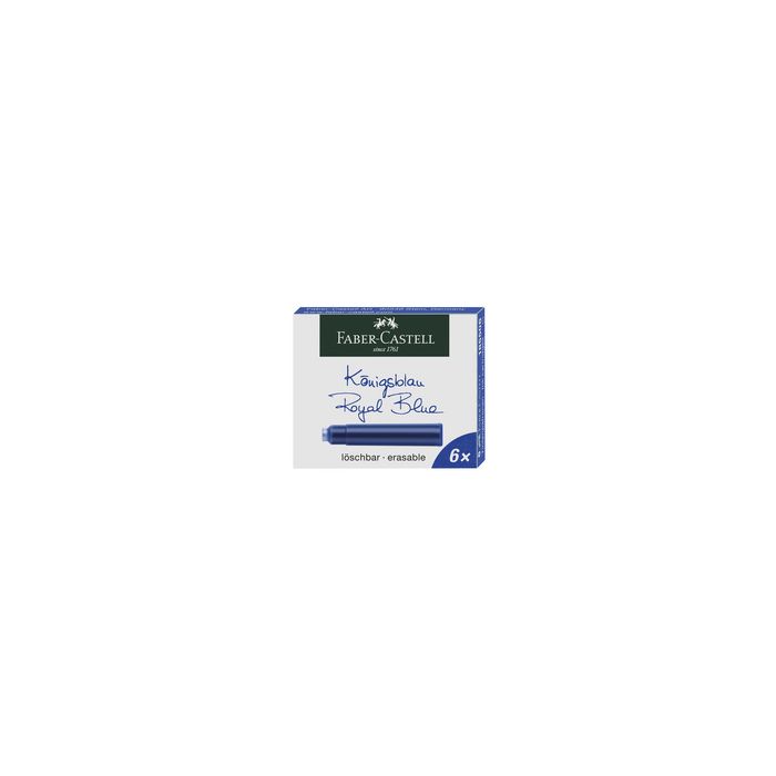 FABER-CASTELL Cartouches d'encre standard, bleu roy