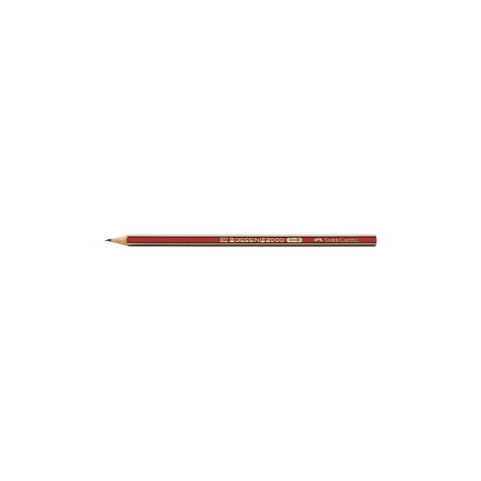 FABER-CASTELL Crayon DESSIN 2000, degré de dureté: HB