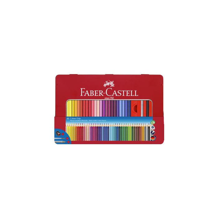 FABER-CASTELL Crayon de couleur Colour GRIP, étui de 48