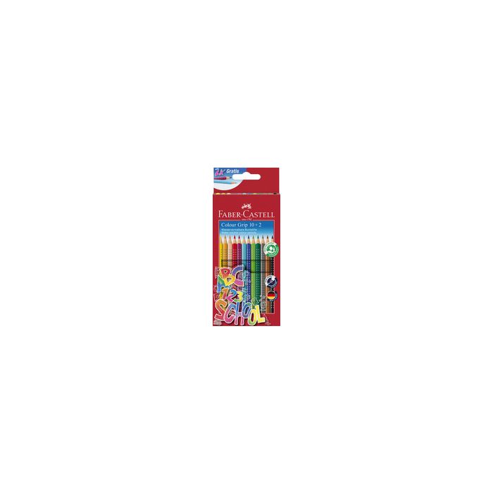 FABER-CASTELL Crayon de couleur Colour GRIP, étui promo