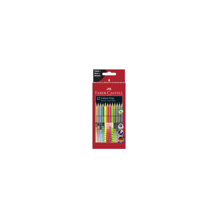 FABER-CASTELL Crayon de couleur triangulaire Colour GRIP