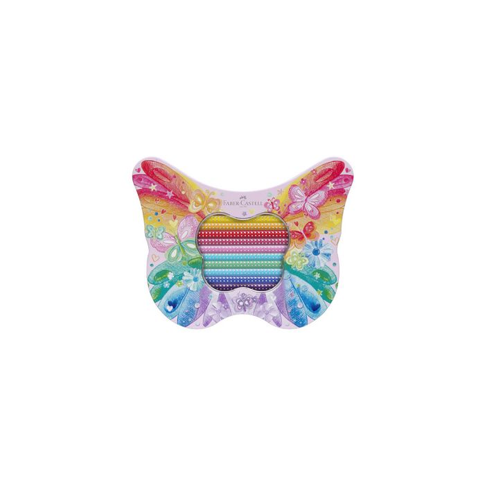 FABER-CASTELL Crayon de couleur triangulaire GRIP SPARKLE