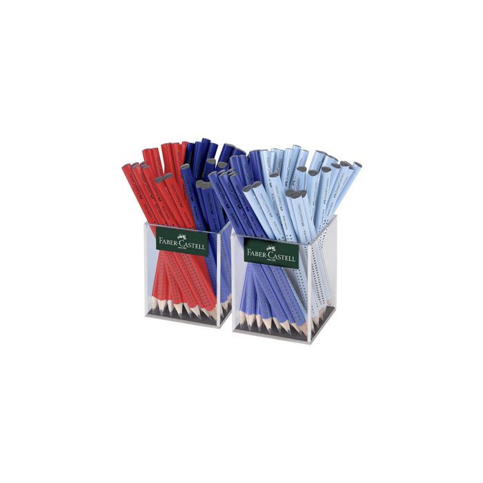 FABER-CASTELL Crayon de papier Jumbo GRIP, 2 pots