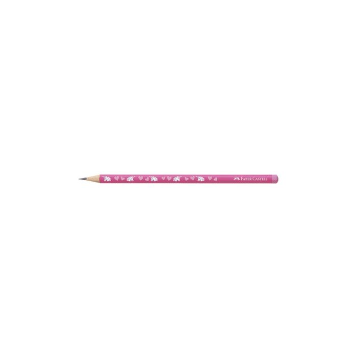 FABER-CASTELL Crayon de papier Licorne, HB, rose