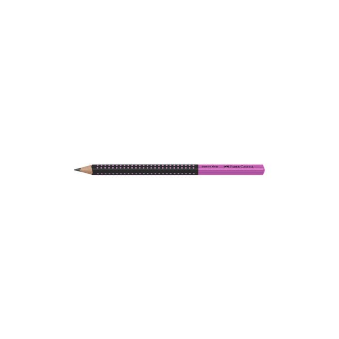 FABER-CASTELL Crayon graphite Jumbo GRIP TWO TONE, rose