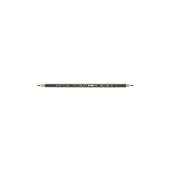 FABER-CASTELL Crayon pour copie CASTELL DOCUMENT, rouge-bleu