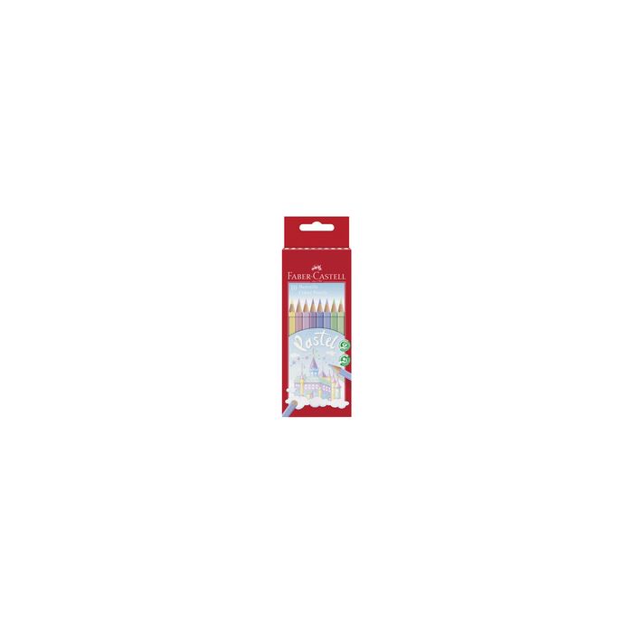 FABER-CASTELL Crayons de couleur COLOUR PASTELL, étui de 10