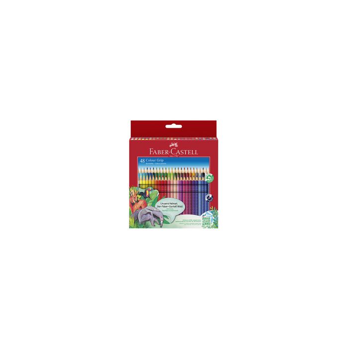 FABER-CASTELL Crayons de couleur Colour GRIP, étui de 48