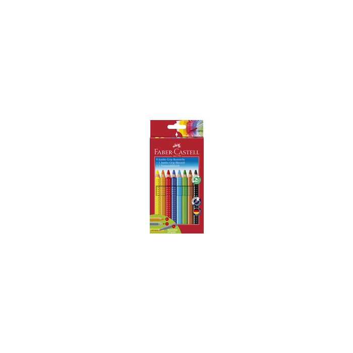 FABER-CASTELL Crayons de couleur Jumbo GRIP, étui promo