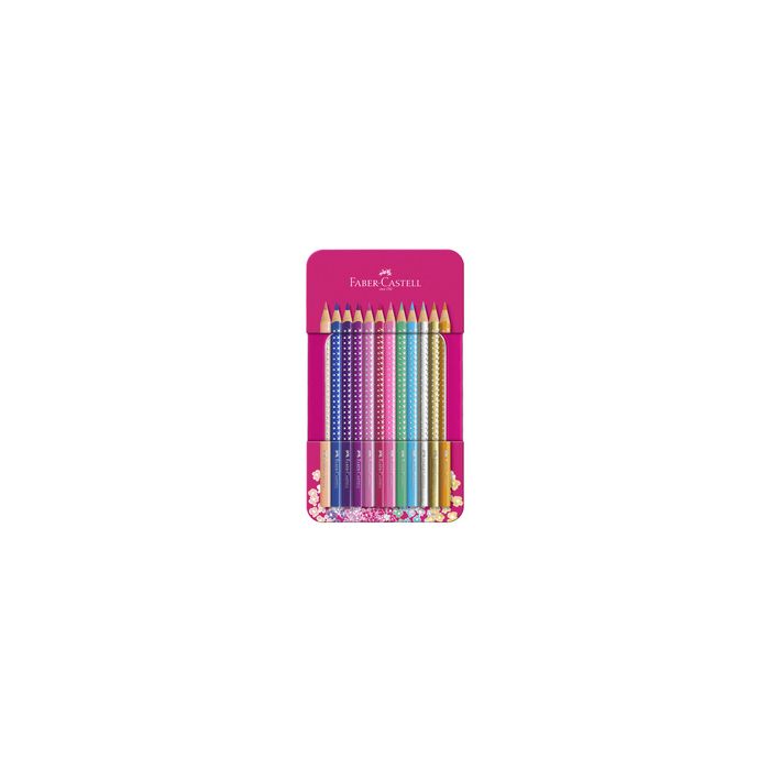 FABER-CASTELL Crayons de couleur triangulaires SPARKLE