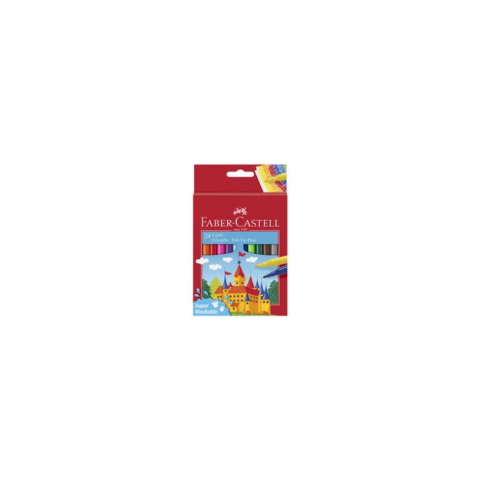 FABER-CASTELL Feutre CASTLE, étui carton de 24 pièces