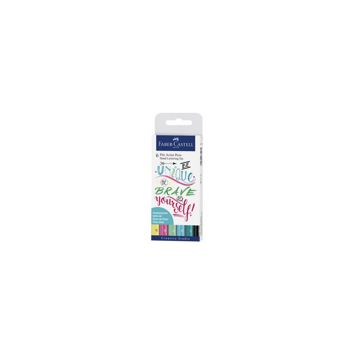 FABER-CASTELL Feutre PITT artist pen, étui de 6