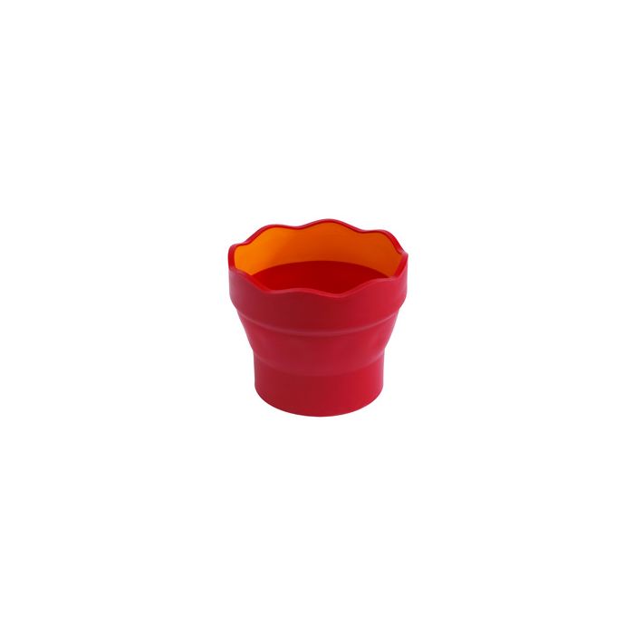 FABER-CASTELL Gobelet CLIC & GO, rouge