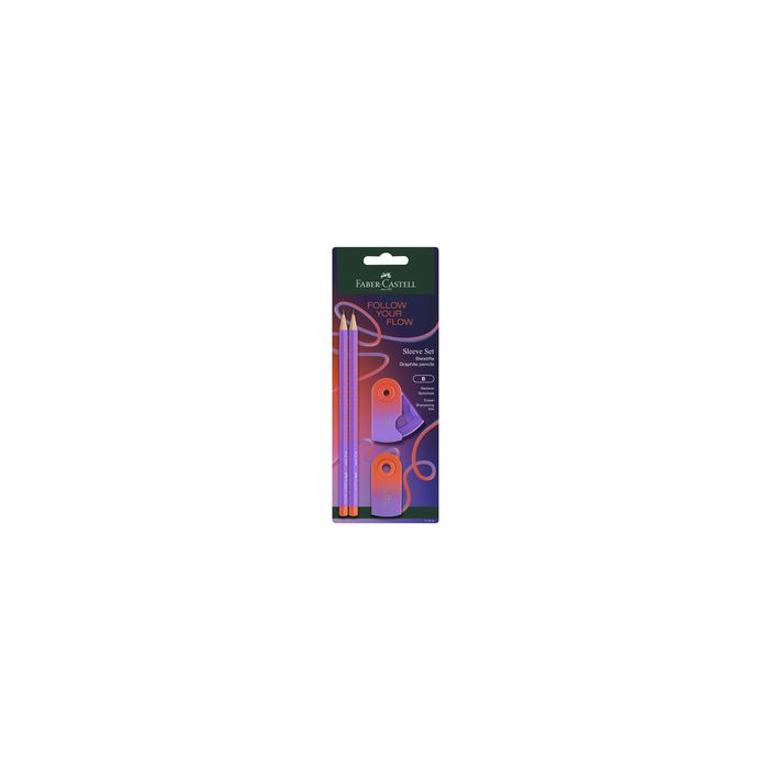 FABER-CASTELL Kit d'écriture GRIP Flow Edition, punchy melon