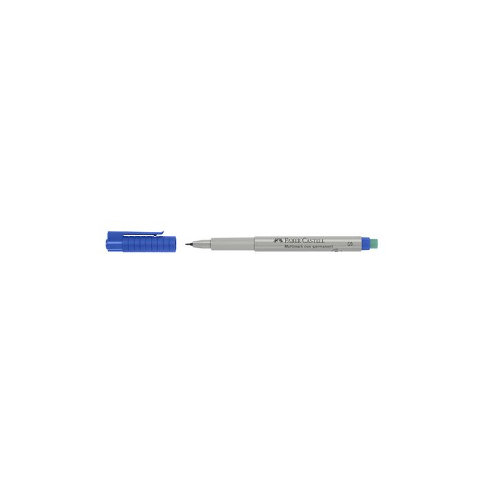 FABER-CASTELL Marqueur NonPermanent MULTIMARK S, bleu