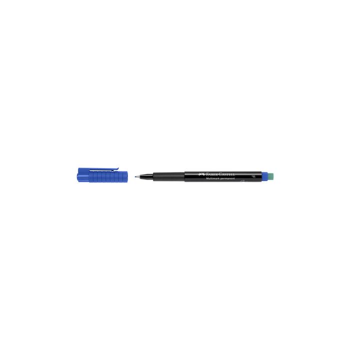 FABER-CASTELL Marqueur permanent MULTIMARK F, bleu