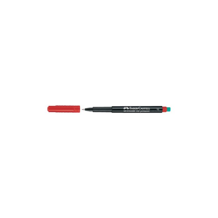 FABER-CASTELL Marqueur permanent MULTIMARK S, rouge