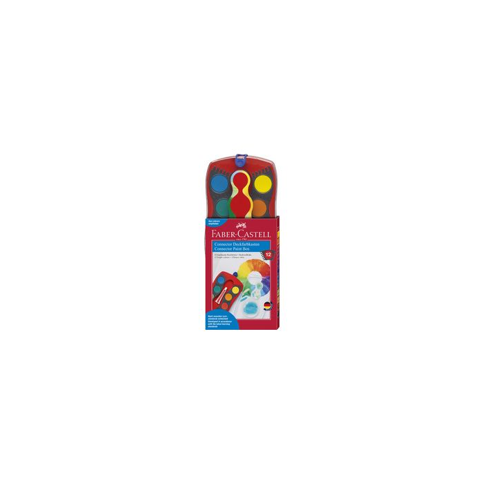 FABER-CASTELL Palette de peinture CONNECTOR, 24 couleurs