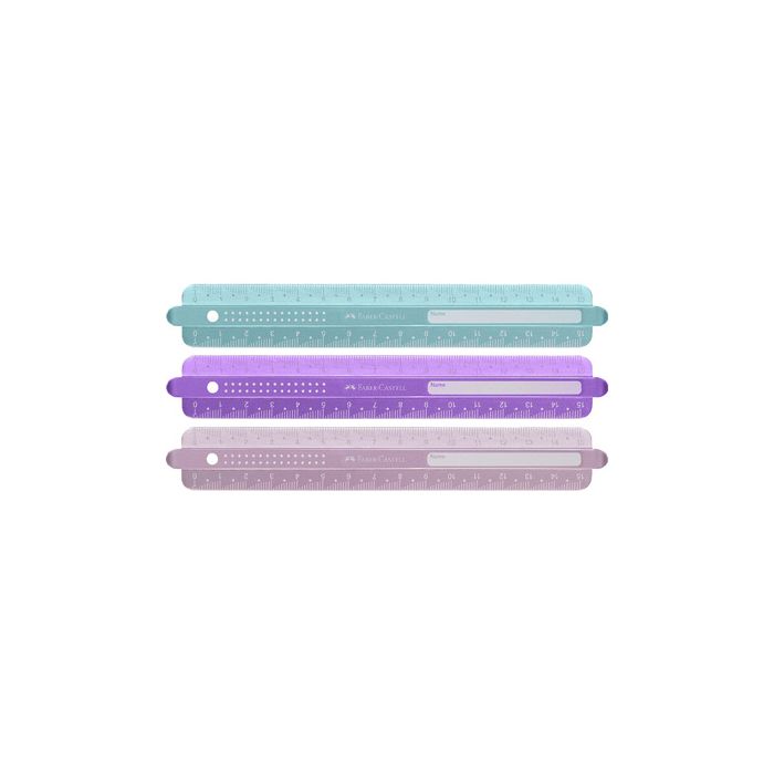 FABER-CASTELL Règle SPARKLE, 150 mm, assorti x6
