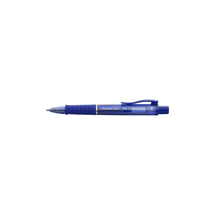 FABER-CASTELL Stylo à bille rétractable POLY BALL VIEW, bleu
