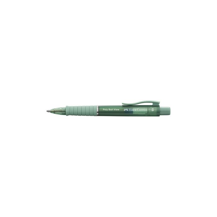 FABER-CASTELL Stylo à bille rétractable POLY BALL VIEW, vert