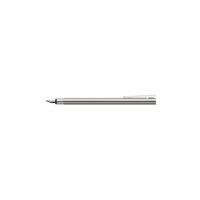 FABER-CASTELL Stylo plume NEO Slim acier inox, brillant, M