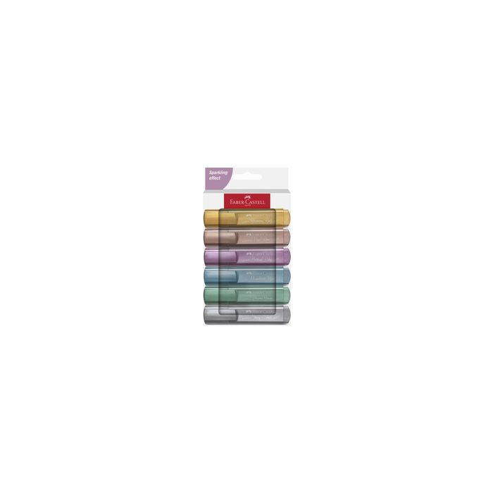 FABER-CASTELL Surligneur TEXTLINER 46 METALLIC, étui de 6