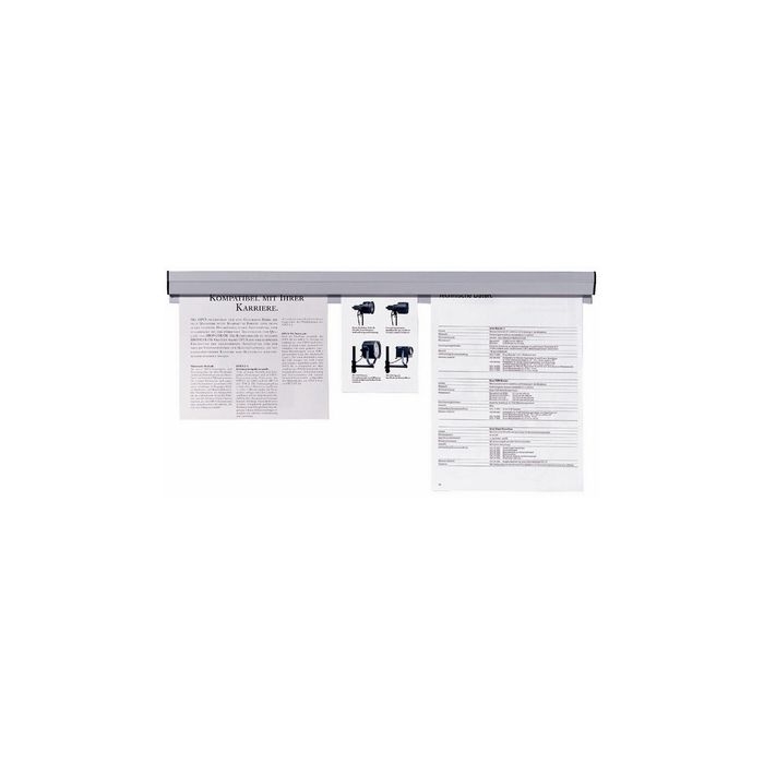 FRANKEN Rail de serrage pour papier, autocollant, longueur: