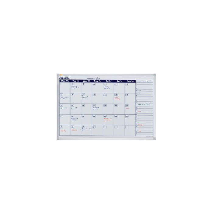 FRANKEN Tableau planning X-tra!Line semainier, 900 x 600 mm