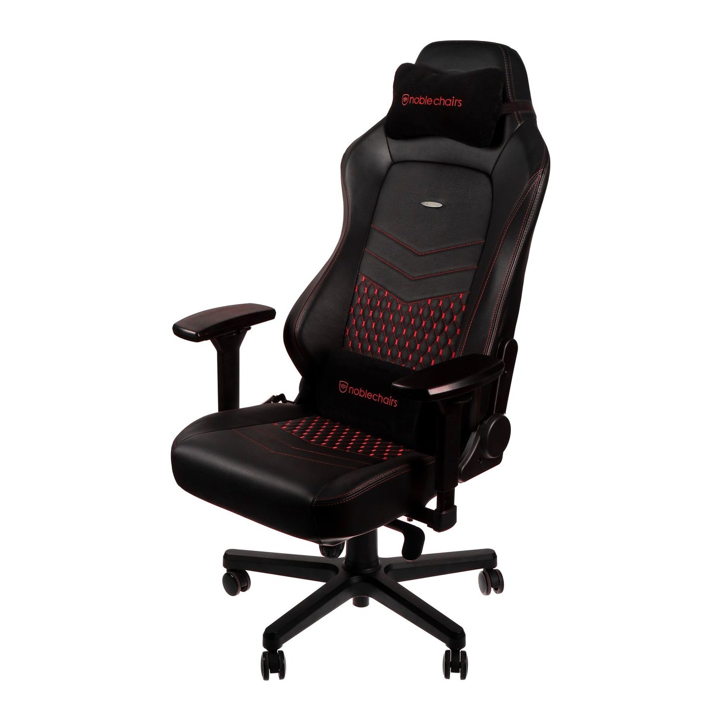 Fauteuil Noblechairs Hero en Cuir véritable (Noir/Rouge)