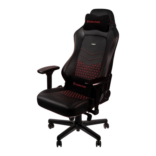 Fauteuil Noblechairs Hero en Cuir véritable (Noir/Rouge)