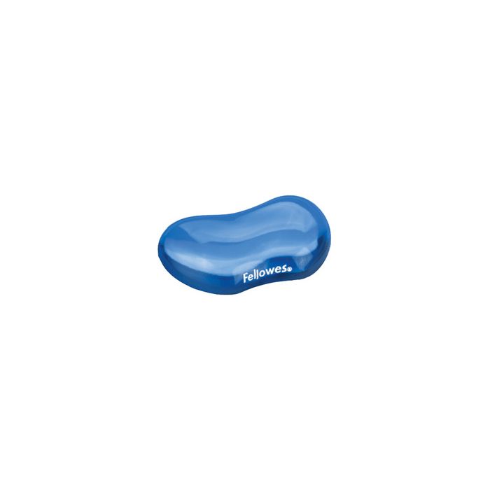 Fellowes Repose-poignet pour souris Crystal Gel, bleu