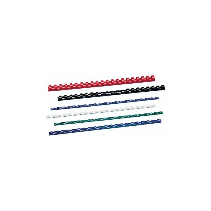 GBC Peigne à relier en plastique CombBind, A4, 16 mm, bleu