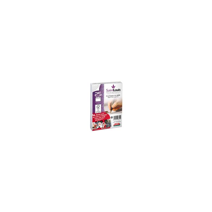 GPV Enveloppes de visite Saint Louis, 90 x 140 mm, blanc