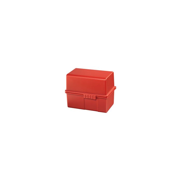 HAN Boîte à fiches, A8 paysage, plastique, rouge