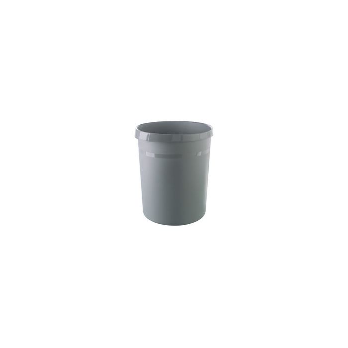 HAN Corbeille à papier GRIP KARMA, plastique, 18 L, gris