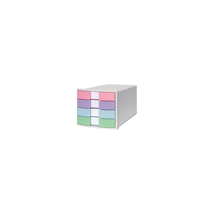 HAN Module de classement IMPULS, 4 tiroirs, blanc/pastel