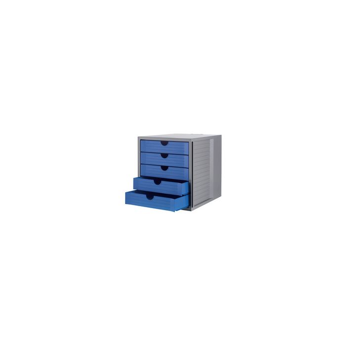 HAN Module de classement SYSTEM BOX KARMA, 5 tiroirs, gris/