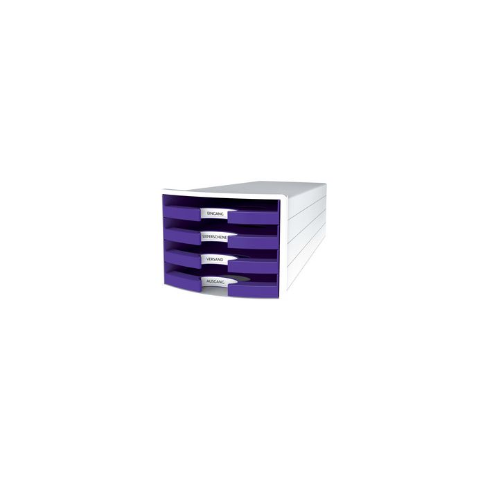 HAN Module de rangement IMPULS 2.0, 4 tiroirs ouverts, blanc