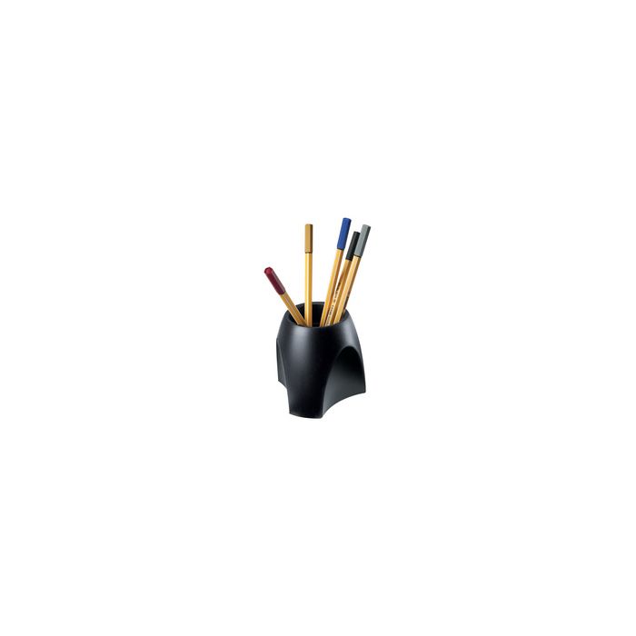 HAN Pot à crayons DELTA, polystyrène, noir