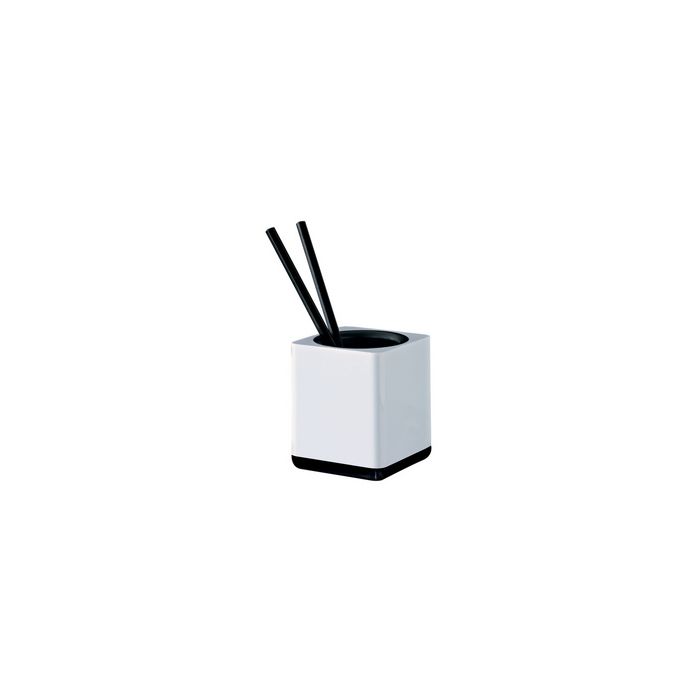 HAN Pot à crayons i-Line, plastique, blanc/noir