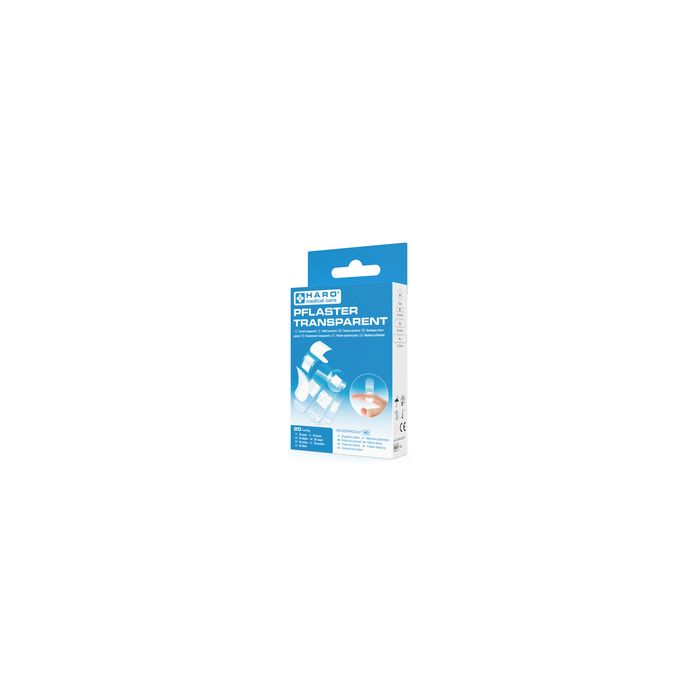 HARO Pansement transparent, hydrophobe, pack de 20