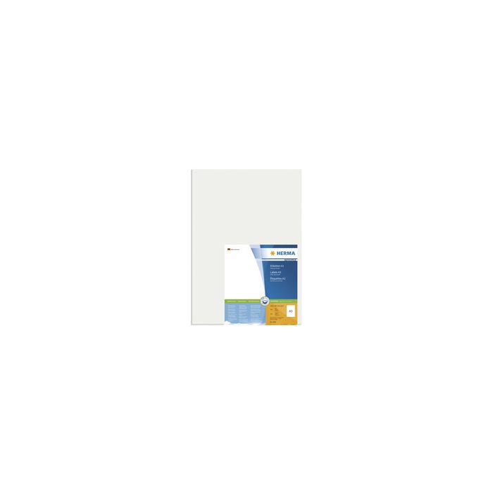HERMA Étiquette universelle PREMIUM, 297 x 420 mm, blanc