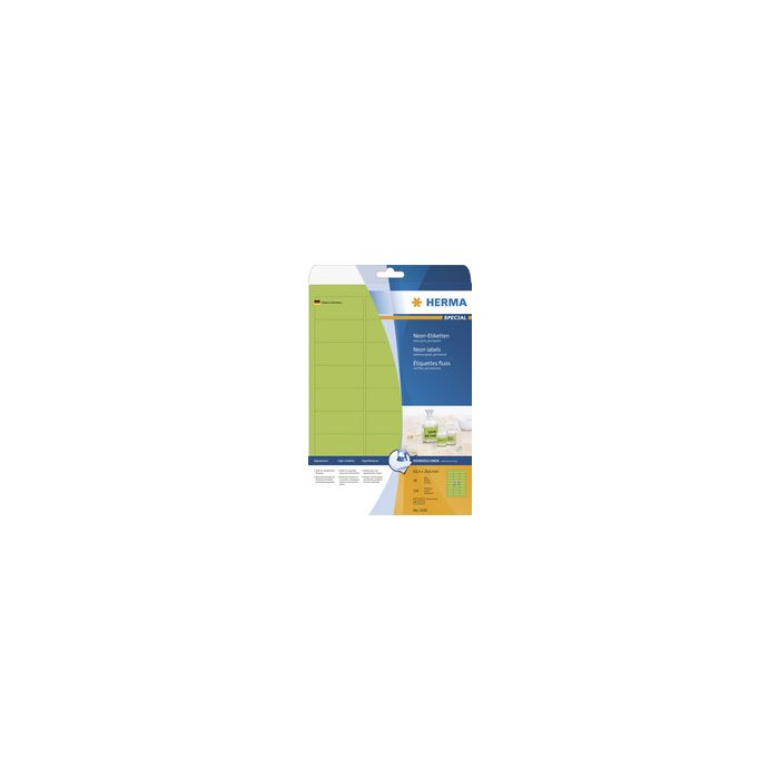 HERMA Etiquette universelle SPECIAL, rond, 60 mm, jaune fluo