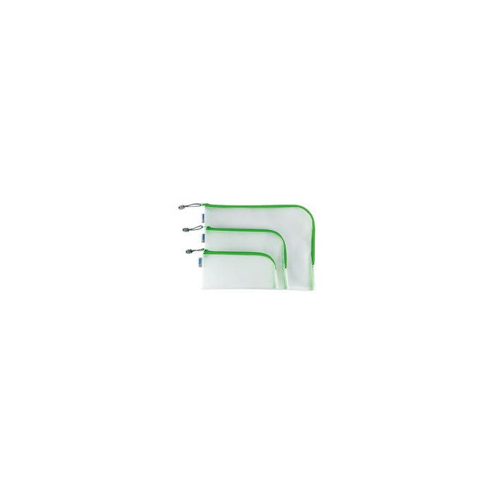 HERMA Pochette à fermeture à zip "Mesh Bags", A4, vert